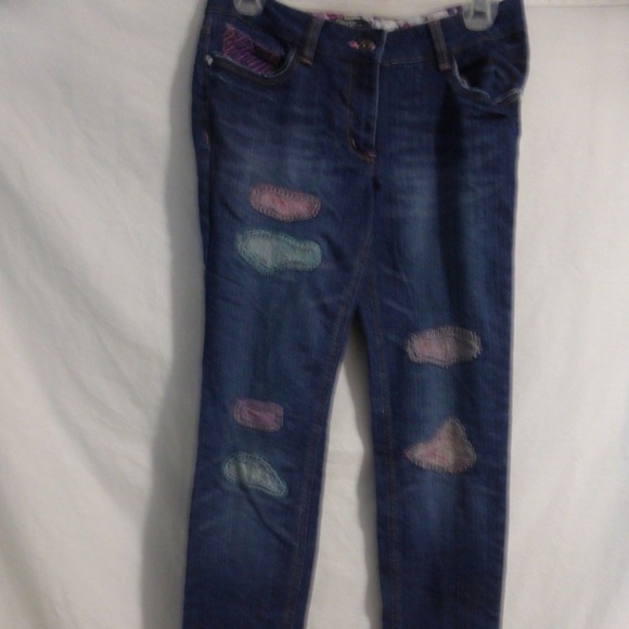 George jeans. Cute patch work. Distressed look